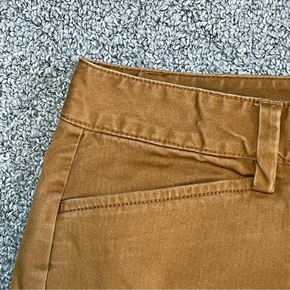 Lands' End Slim Leg Mid Rise Crop Pants Womens Size 6P Brown Canvas - Picture 4 of 13